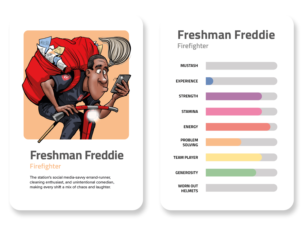 Freshman Freddie Trading Card